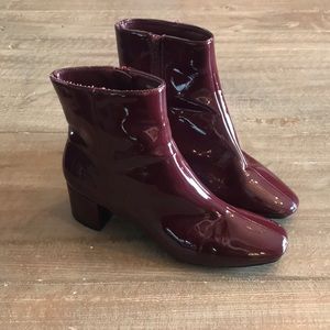 Burgundy Heeled Boots